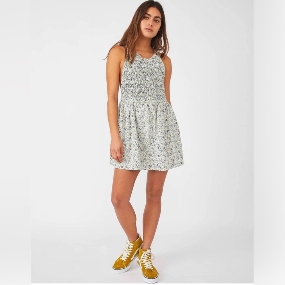 Free People NWT Ditsy Floral Print Smock Dress, Size XS